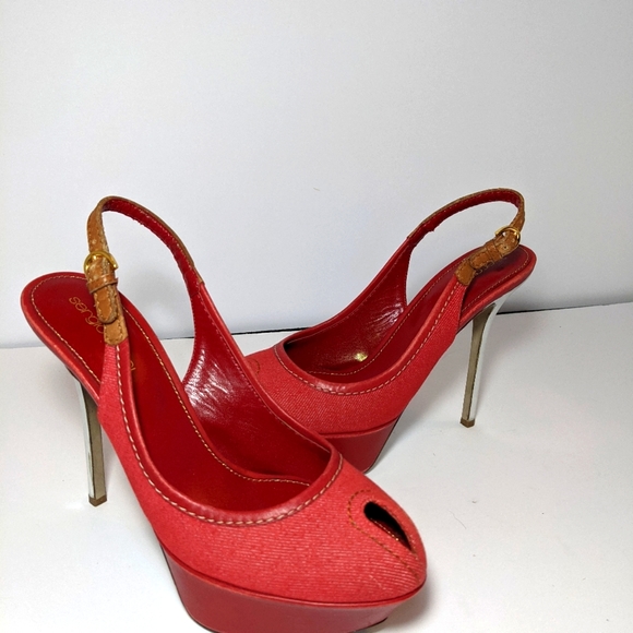 Sergio Rossi platform heels. Women's size 6.5 - Picture 4 of 11